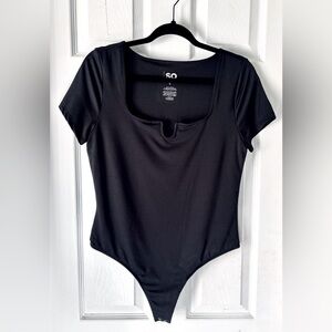 SO Square Notch Neck Bodysuit